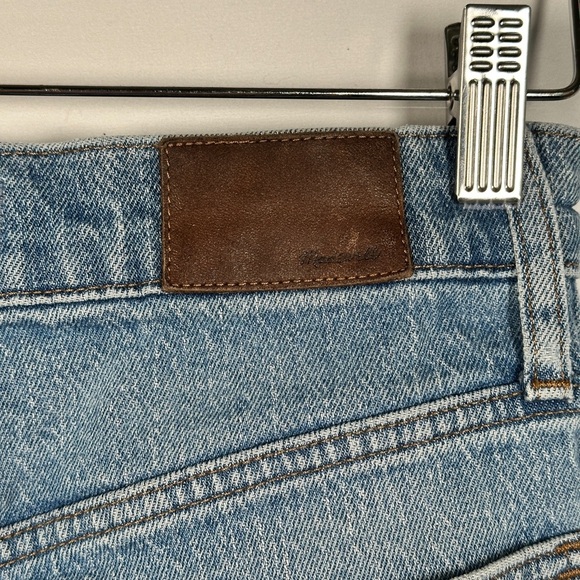 Madewell vintage denim jeans high rise straight rigid cropped raw hem size 26 - Picture 9 of 14